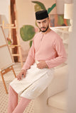 Baju Melayu Teluk Belanga Deluxe Smart Fit - Blush Pink