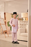 Baju Melayu Kids Teluk Belanga Deluxe Smart Fit - Pale Lilac