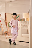 Baju Melayu Kids Teluk Belanga Deluxe Smart Fit - Pale Lilac