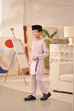 Baju Melayu Kids Teluk Belanga Deluxe Smart Fit - Pale Lilac