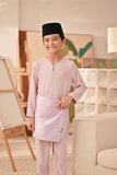 Baju Melayu Kids Teluk Belanga Deluxe Smart Fit - Pale Lilac