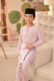 Baju Melayu Kids Teluk Belanga Deluxe Smart Fit - Pale Lilac