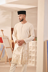 Baju Melayu Teluk Belanga Deluxe Smart Fit - Whisper White