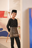 Baju Melayu Kids Teluk Belanga Deluxe Smart Fit - Black