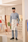 Baju Melayu Teluk Belanga Deluxe Smart Fit - Ashley Blue