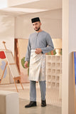 Baju Melayu Teluk Belanga Deluxe Smart Fit - Ashley Blue