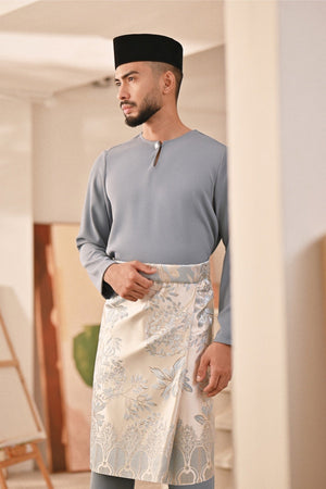 Baju Melayu Teluk Belanga Deluxe Smart Fit - Ashley Blue