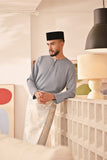 Baju Melayu Teluk Belanga Deluxe Smart Fit - Ashley Blue