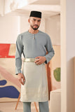 Baju Melayu Teluk Belanga Deluxe Smart Fit - Mineral Blue