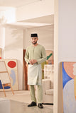 Baju Melayu Teluk Belanga Deluxe Smart Fit - Desert Sage