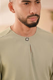 Baju Melayu Teluk Belanga Deluxe Smart Fit - Desert Sage