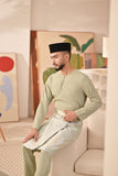 Baju Melayu Teluk Belanga Deluxe Smart Fit - Desert Sage