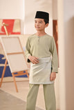 Baju Melayu Kids Teluk Belanga Deluxe Smart Fit - Desert Sage