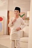 Baju Melayu Kids Teluk Belanga Deluxe Smart Fit - Sand Dollar