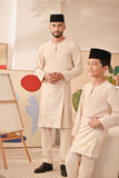 Baju Melayu Teluk Belanga Deluxe Smart Fit - Sand Dollar