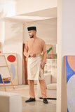 Baju Melayu Teluk Belanga Deluxe Smart Fit - Cafe Creme