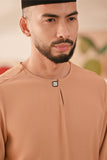 Baju Melayu Teluk Belanga Deluxe Smart Fit - Cafe Creme