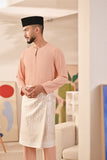 Baju Melayu Teluk Belanga Deluxe Smart Fit - Coral Buff