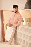 Baju Melayu Teluk Belanga Deluxe Smart Fit - Coral Buff