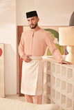 Baju Melayu Teluk Belanga Deluxe Smart Fit - Coral Buff