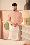 Baju Melayu Teluk Belanga Deluxe Smart Fit - Coral Buff