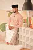 Baju Melayu Teluk Belanga Deluxe Smart Fit - Coral Buff