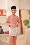 Baju Melayu Kids Teluk Belanga Deluxe Smart Fit - Rose Dawn