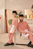 Baju Melayu Teluk Belanga Deluxe Smart Fit - Rose Dawn