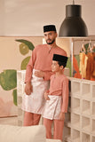 Baju Melayu Kids Teluk Belanga Deluxe Smart Fit - Rose Dawn