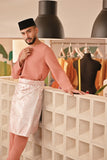 Baju Melayu Teluk Belanga Deluxe Smart Fit - Rose Dawn