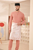 Baju Melayu Teluk Belanga Deluxe Smart Fit - Rose Dawn