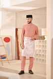 Baju Melayu Teluk Belanga Deluxe Smart Fit - Rose Dawn