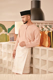 Baju Melayu Teluk Belanga Deluxe Smart Fit - Pale Blush