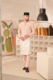 Baju Melayu Teluk Belanga Deluxe Smart Fit - Pale Blush