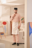 Baju Melayu Teluk Belanga Deluxe Smart Fit - Pale Blush