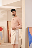 Baju Melayu Teluk Belanga Deluxe Smart Fit - Pale Blush