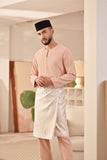 Baju Melayu Teluk Belanga Deluxe Smart Fit - Pale Blush