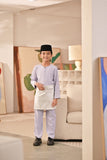 Baju Melayu Kids Teluk Belanga Deluxe Smart Fit - Light Lavender