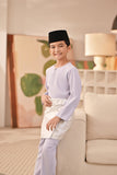 Baju Melayu Kids Teluk Belanga Deluxe Smart Fit - Light Lavender