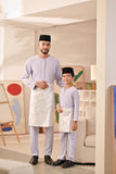 Baju Melayu Kids Teluk Belanga Deluxe Smart Fit - Light Lavender