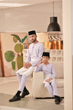 Baju Melayu Kids Teluk Belanga Deluxe Smart Fit - Light Lavender