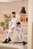 Baju Melayu Kids Teluk Belanga Deluxe Smart Fit - Light Lavender