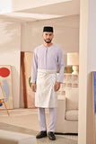 Baju Melayu Teluk Belanga Deluxe Smart Fit - Light Lavender