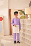 Baju Melayu Kids Teluk Belanga Deluxe Smart Fit - Violet Tulip