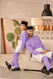 Baju Melayu Teluk Belanga Deluxe Smart Fit - Violet Tulip