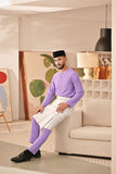 Baju Melayu Teluk Belanga Deluxe Smart Fit - Violet Tulip