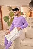 Baju Melayu Teluk Belanga Deluxe Smart Fit - Violet Tulip