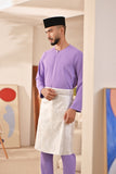 Baju Melayu Teluk Belanga Deluxe Smart Fit - Violet Tulip