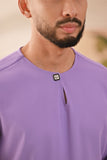 Baju Melayu Teluk Belanga Deluxe Smart Fit - Violet Tulip