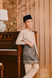 Baju Melayu Kids Teluk Belanga Smart Fit - Ash